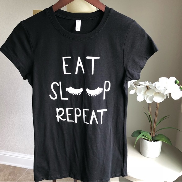 Posherpooch Tops - “Eat, Sleep, Repeat” Graphic Tee Shirt New Large